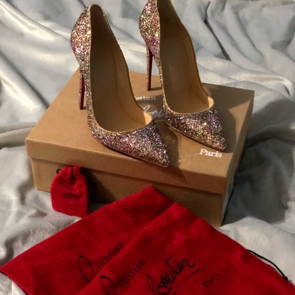 ❌sold❌Christian Louboutin So Kate 120 Glit